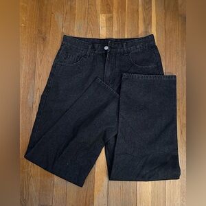 🖤 Black Denim Jeans Waist 43 — Classic Fit & Sleek Style 👖✨